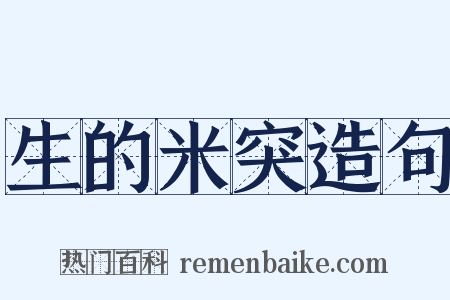 生的米突造句是什么意思的图片